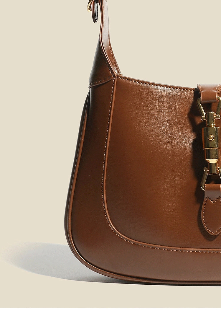 Vintage saddle bag in genuine leather