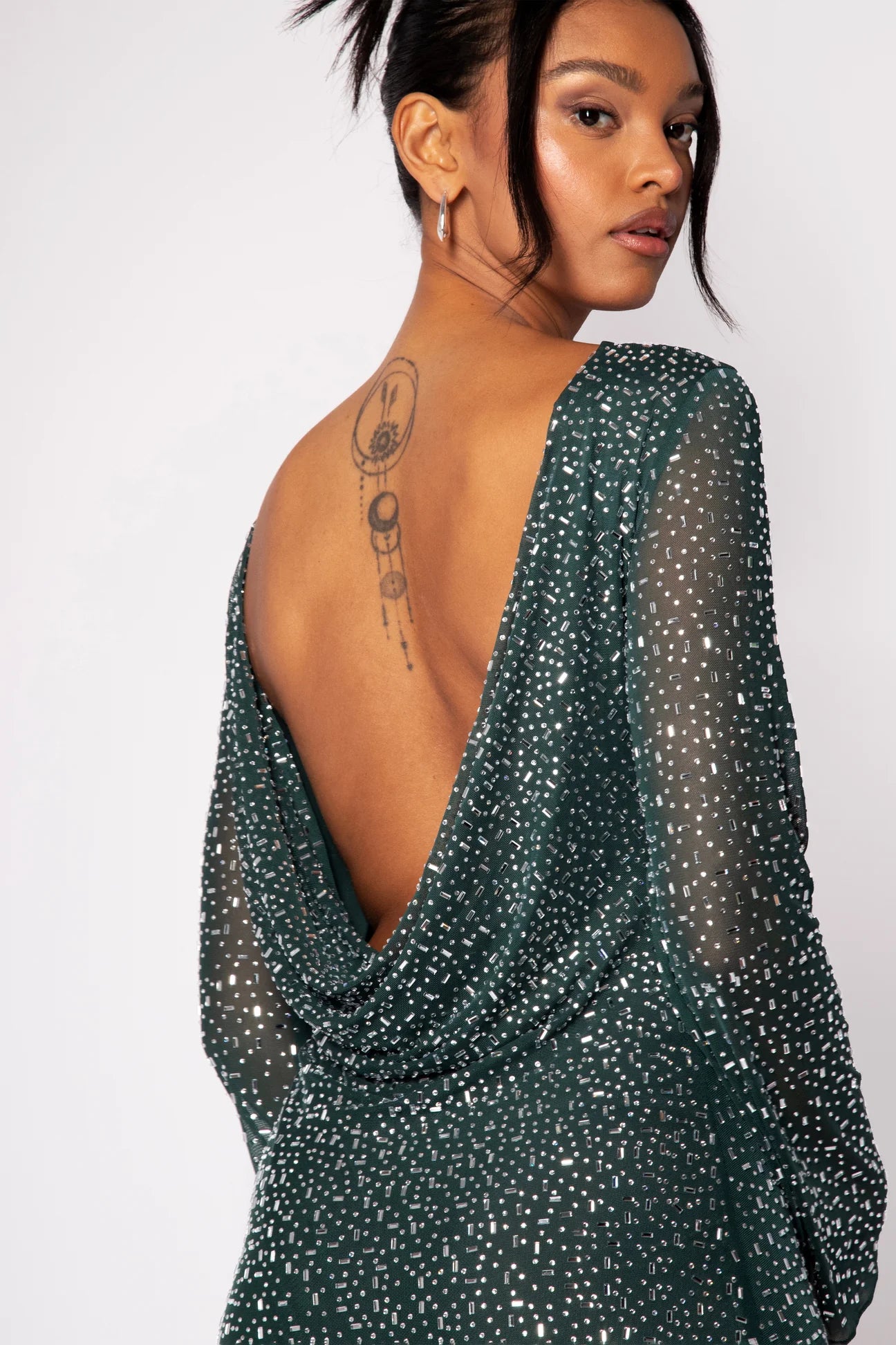 Mini-robe à sequins Paris