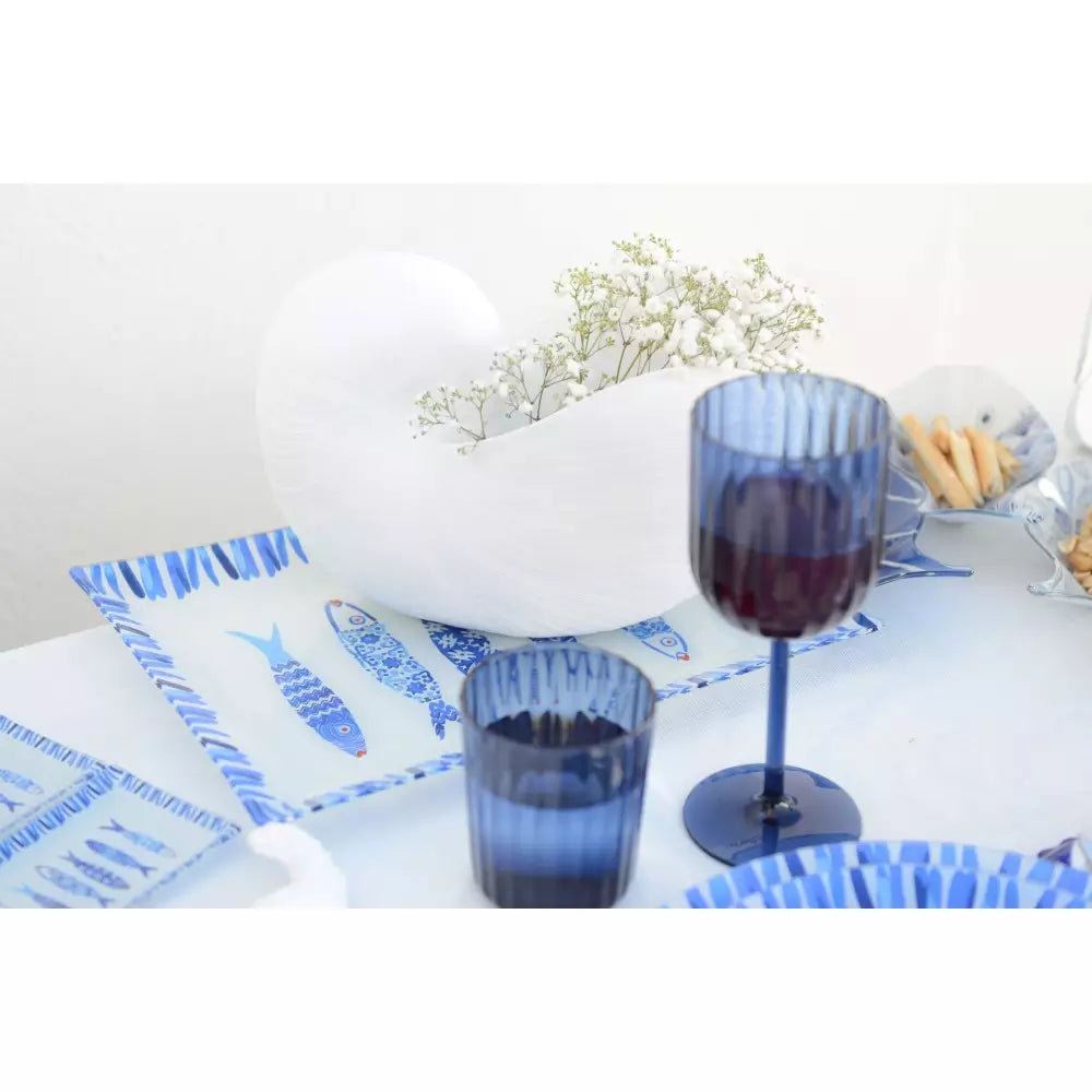 Snäckskulptur, vit (29x16,5x20,5 cm)