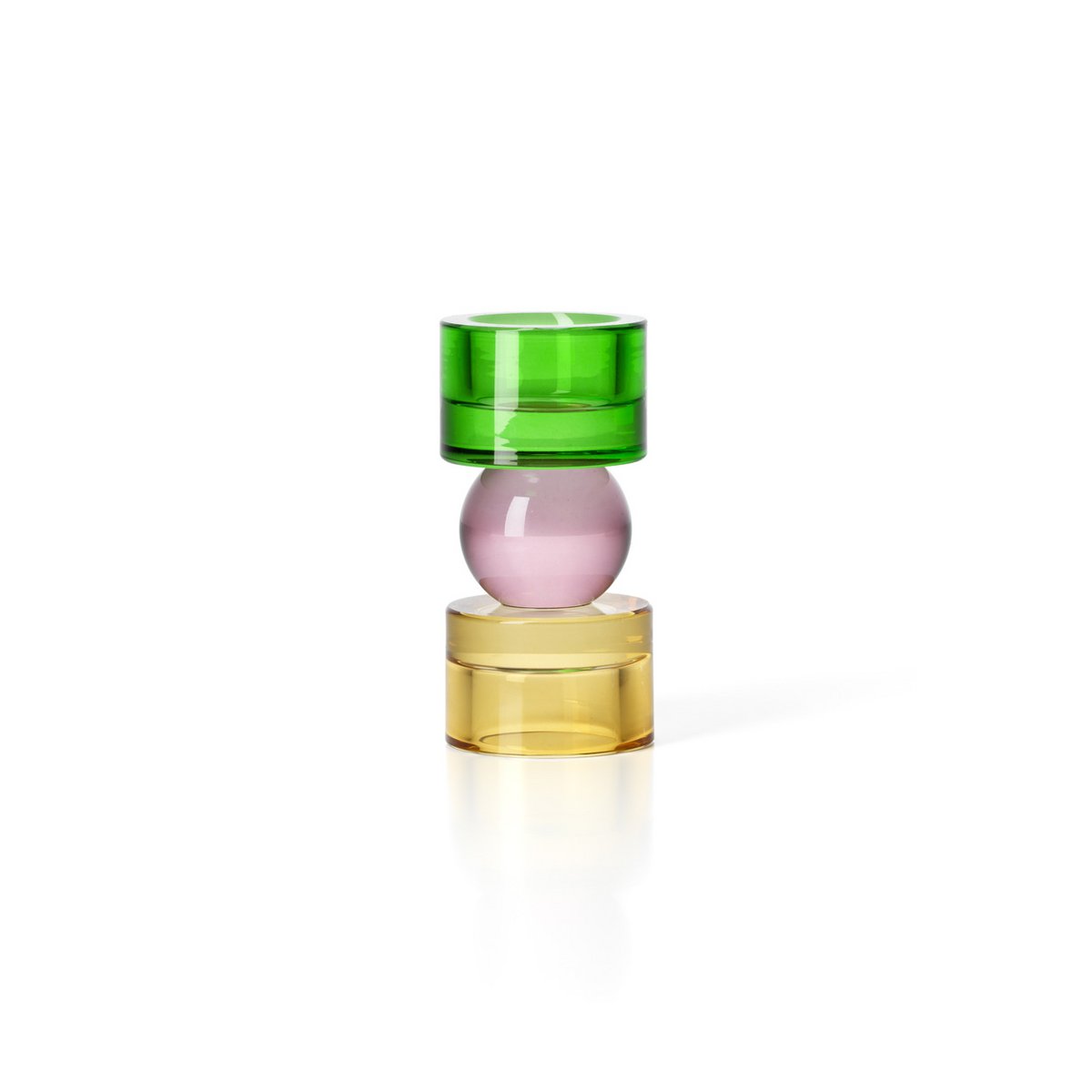 Solar Jewel Ljusstake i Glas – Low | Bazar Bizar