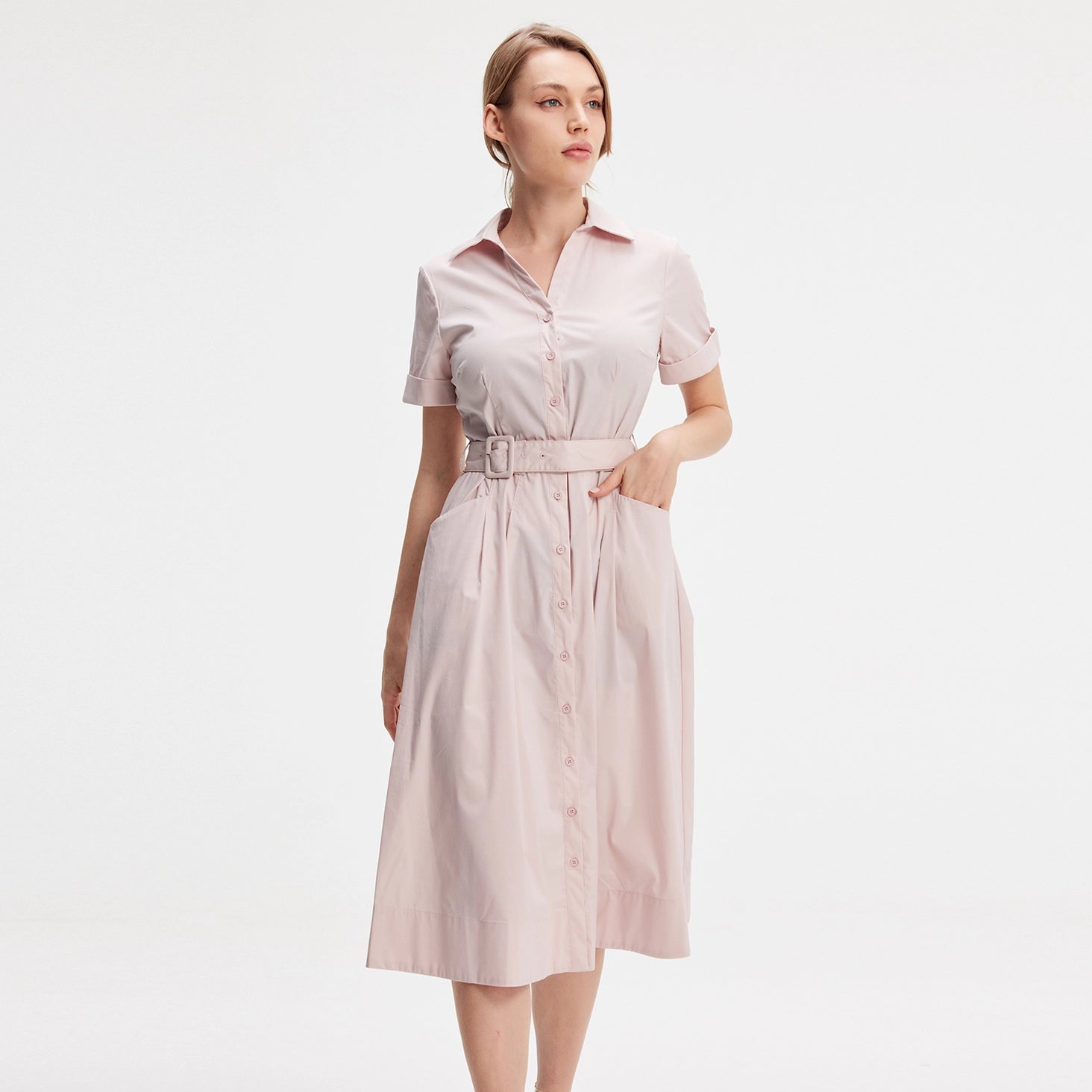 Ausgestelltes Hemdblusenkleid von Smart&Joy