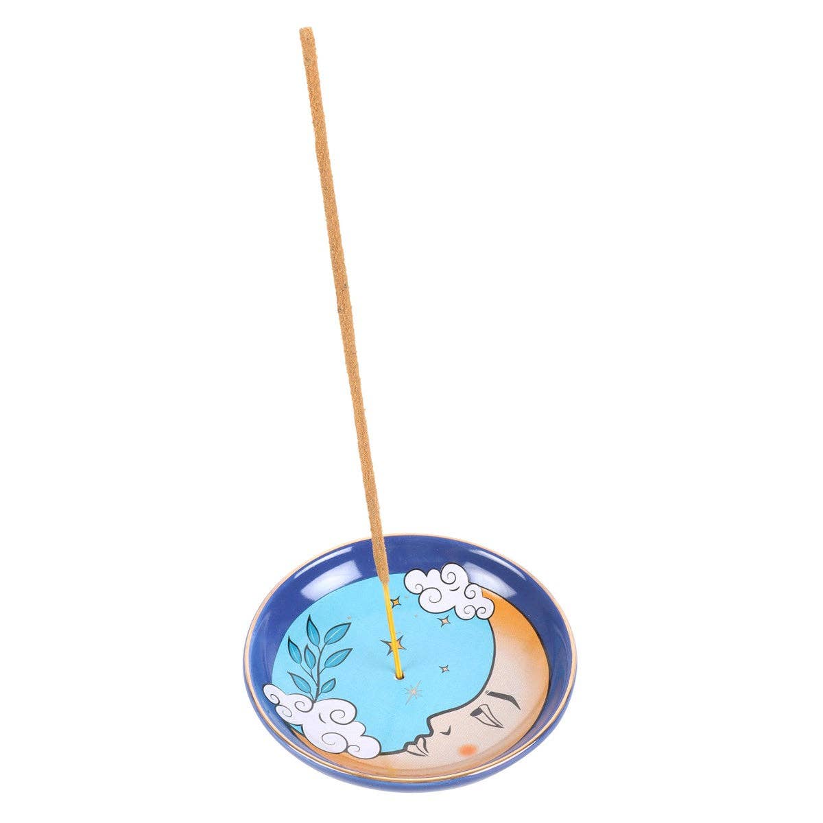Porte-encens – La Lune | Céramique Bleue