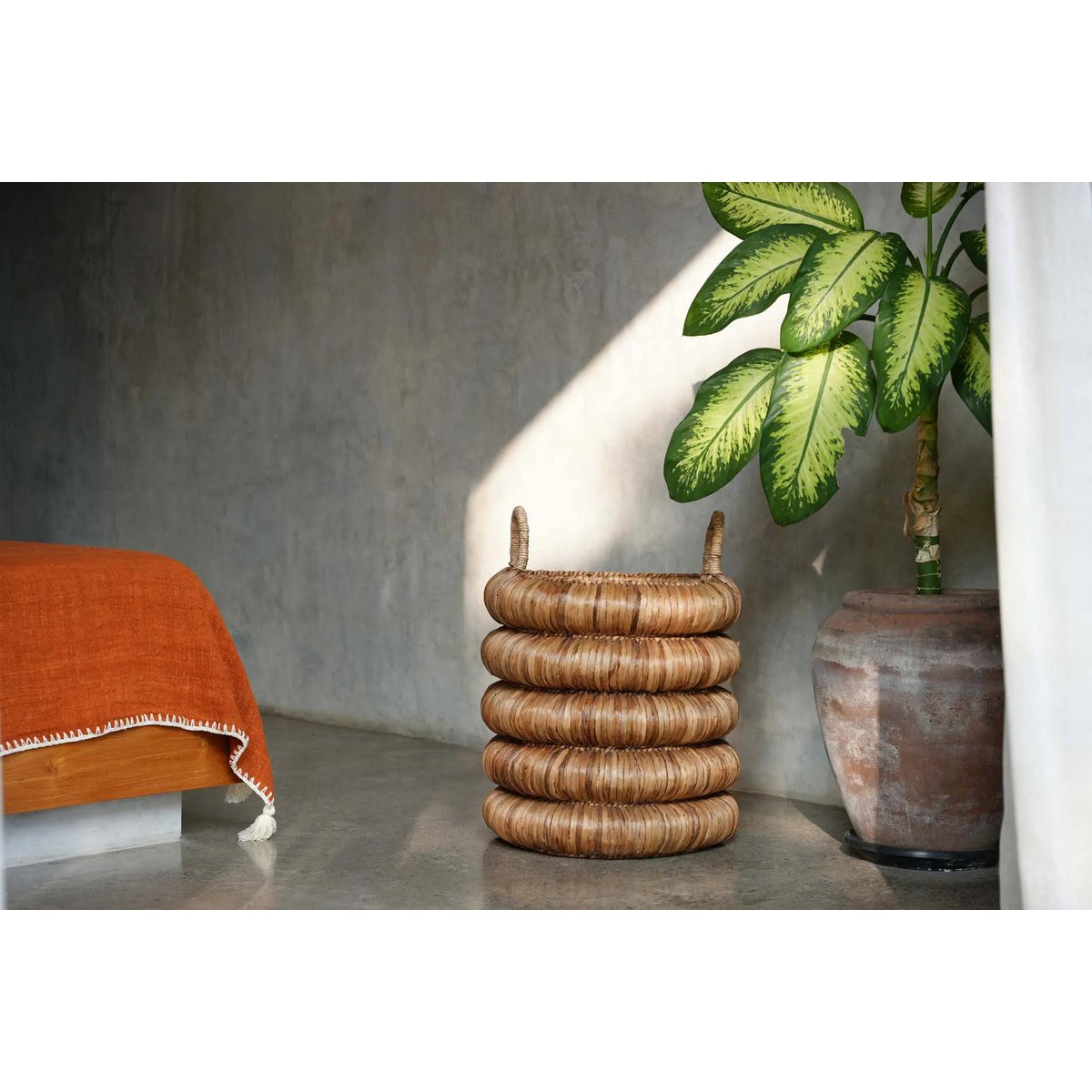 Chunky Basket – Großer Korb aus Wasserhyazinthe