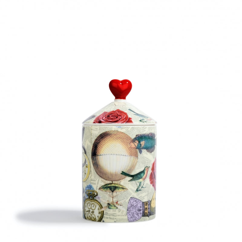 Rose Rouge - Bougie parfumée en céramique artisanale | Maison La Bougie