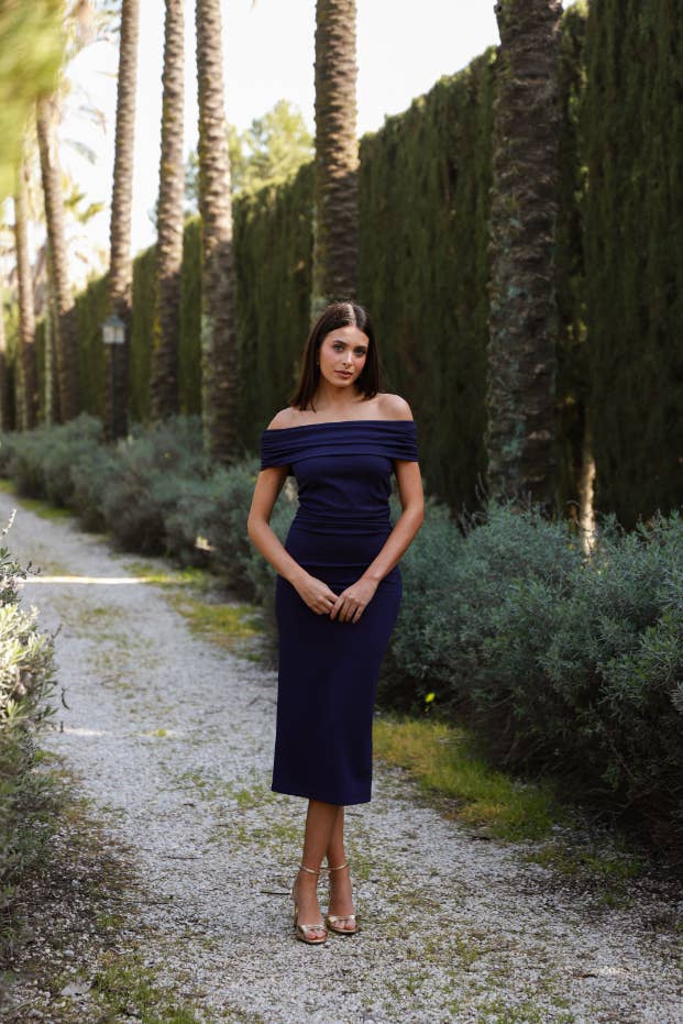 Toledo | Schulterfreies Kleid