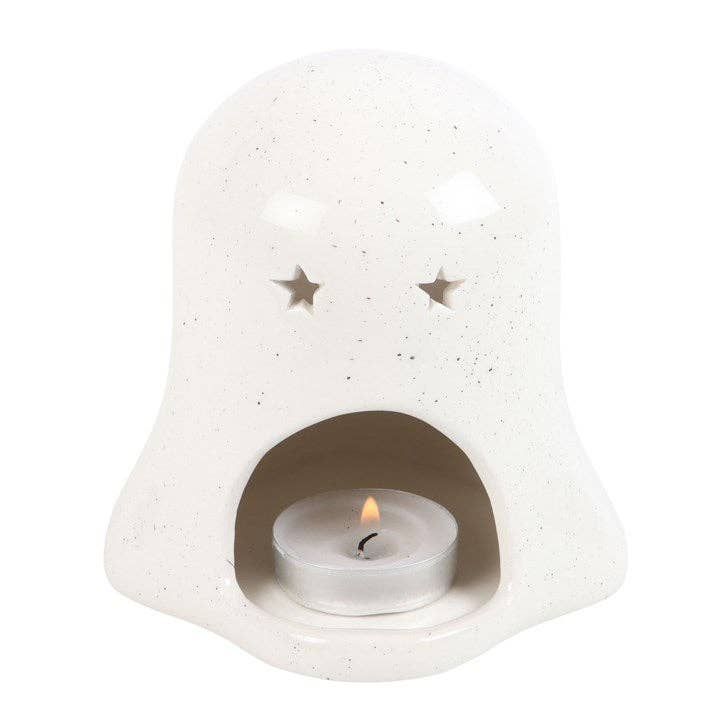 Spökformad värmeljushållare med pumpa – Halloween