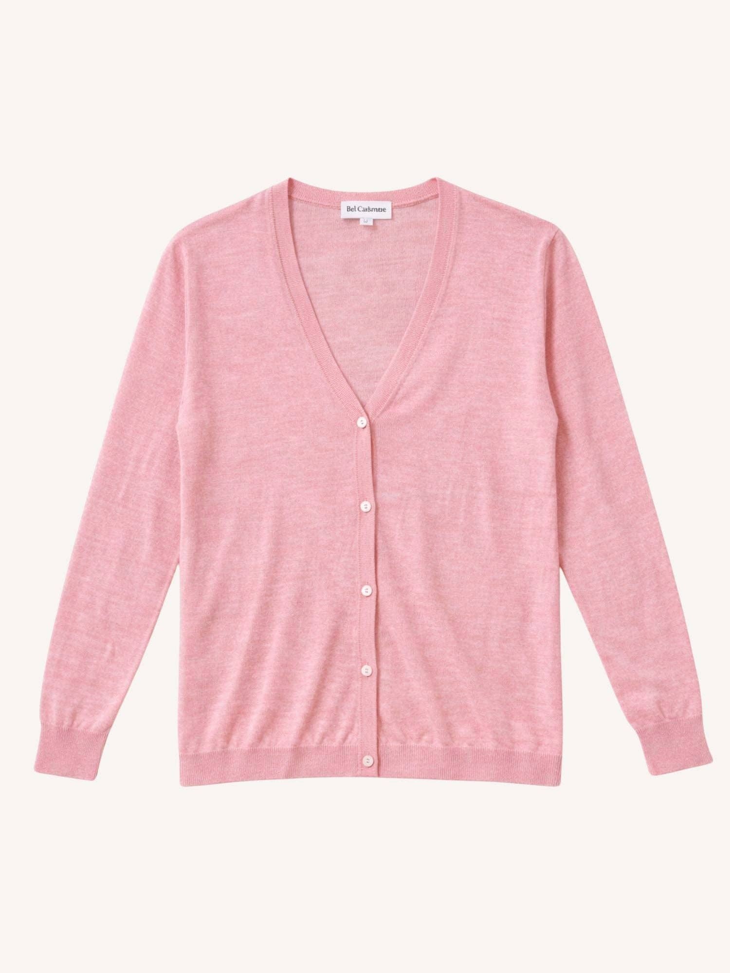 Nelly Kaschmir-Cardigan – Altrosa