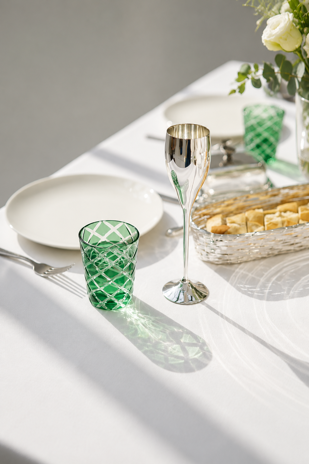 Dio Green Crystal Glasses 6-pack 10 cm | EDZARD