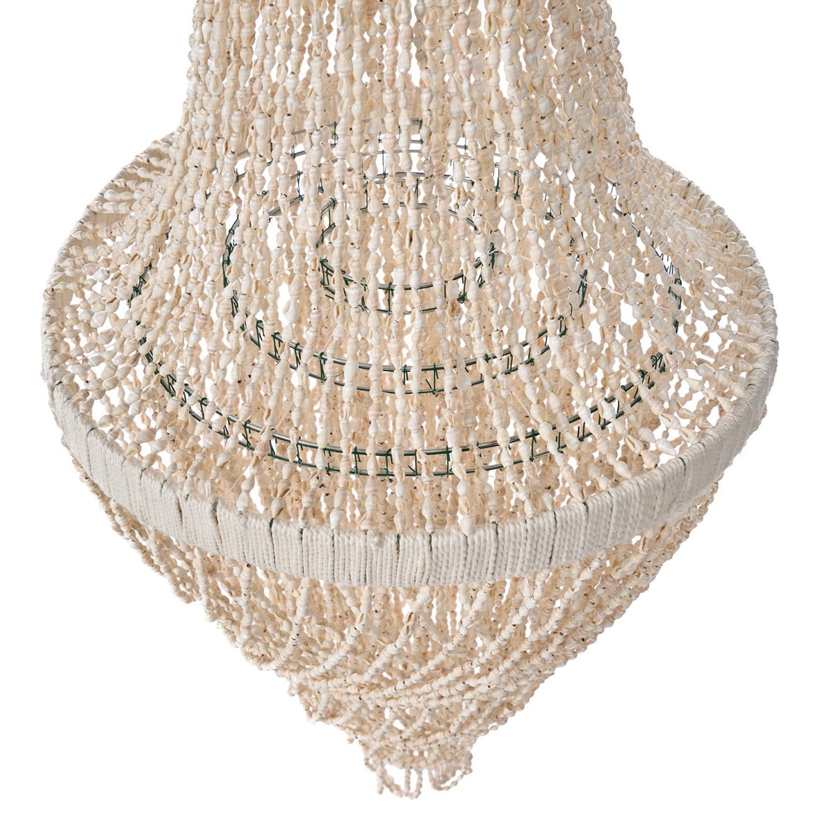 Ocean Tower Muschellampe (80 cm) – Luxuriöser Kronleuchter | Bazar Bizar
