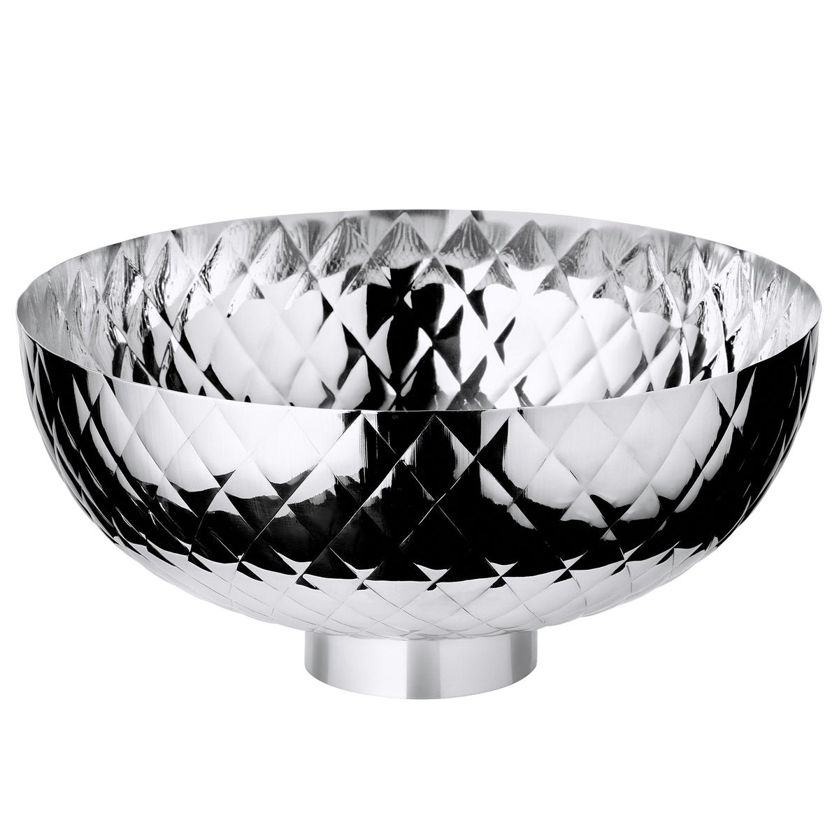 Plat Leonora – Bol martelé en acier inoxydable Ø30 cm