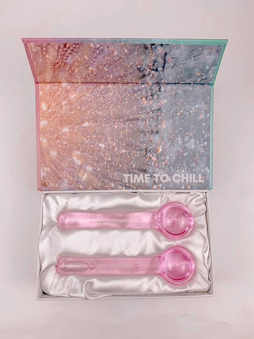 Kühlende Eis-Massagekugeln – Pink, Aquamarina Beauty