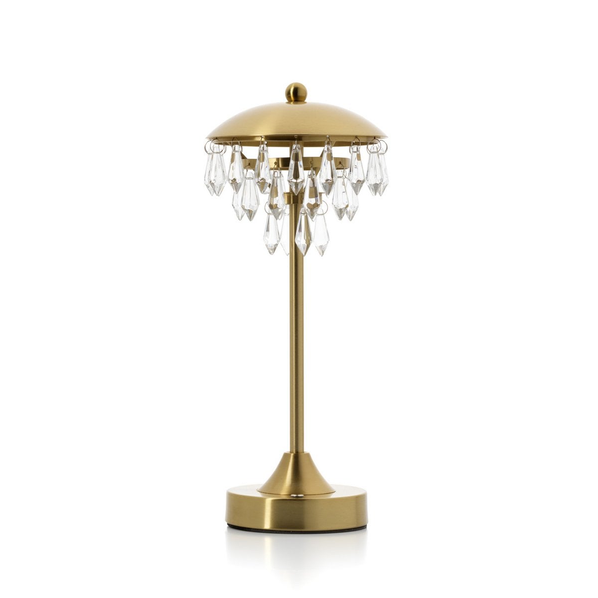 Lampe de table LED Chandelette en laiton – dimmable et rechargeable