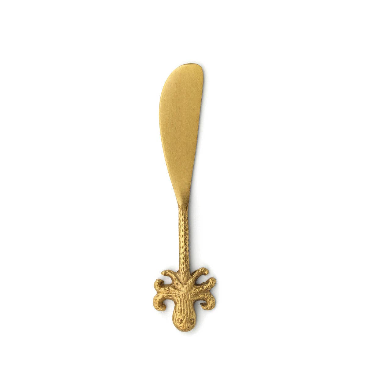 Das Krakenmesser – handgefertigtes Buttermesser aus Messing