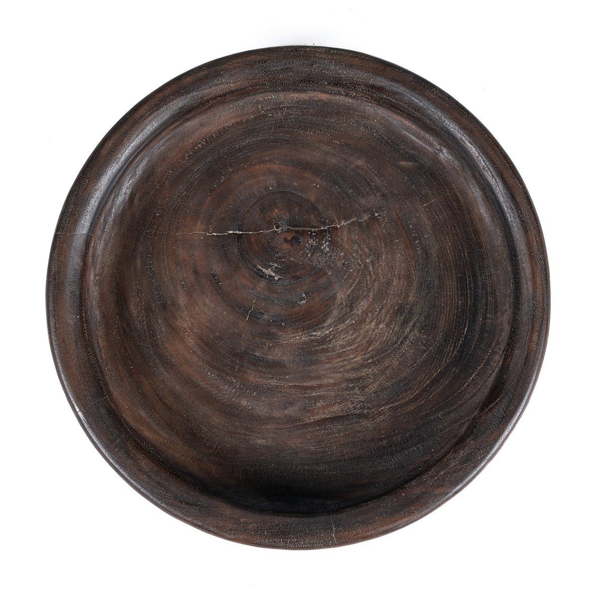 Banyan Bowl in dunklem Walnuss – handgefertigte Mangoholzschale