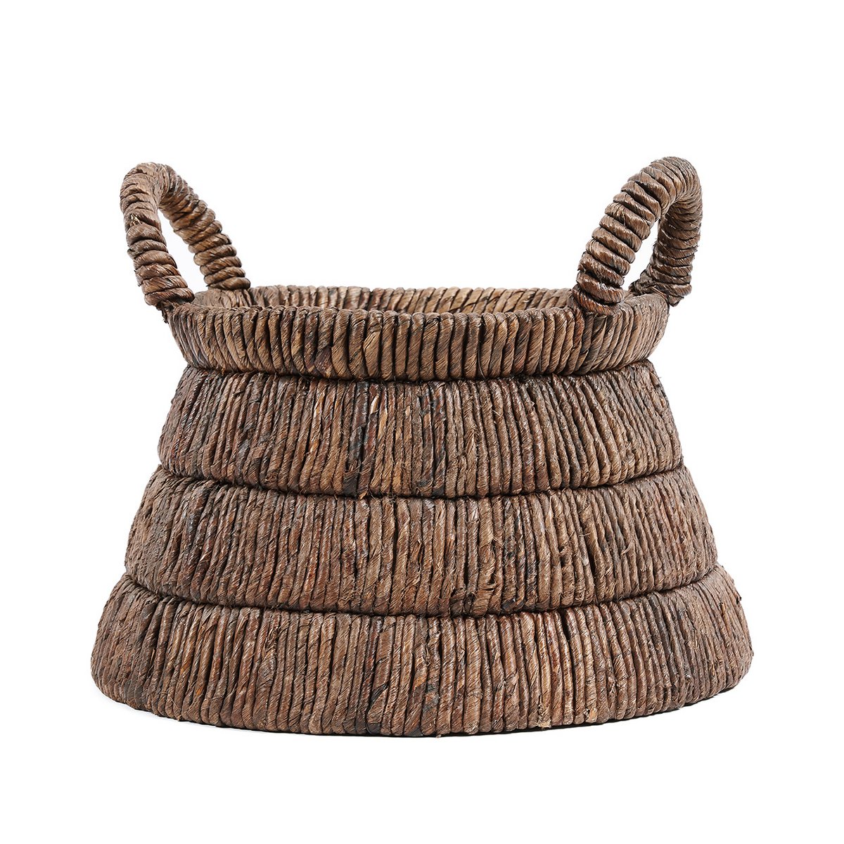 Chisomo | Panier de rangement tressé à la main en feuille de bananier