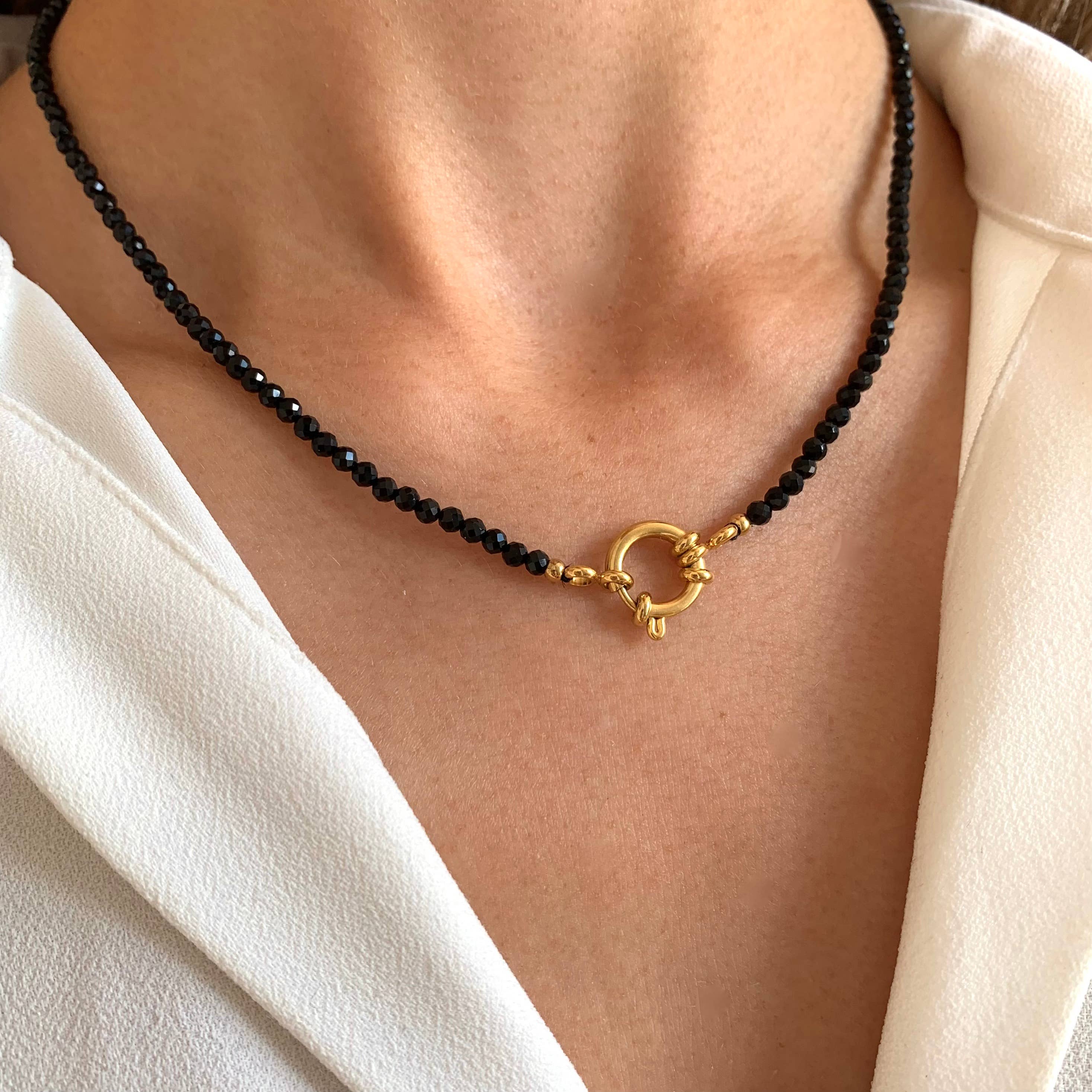 Halskette | Schwarzer Onyx
