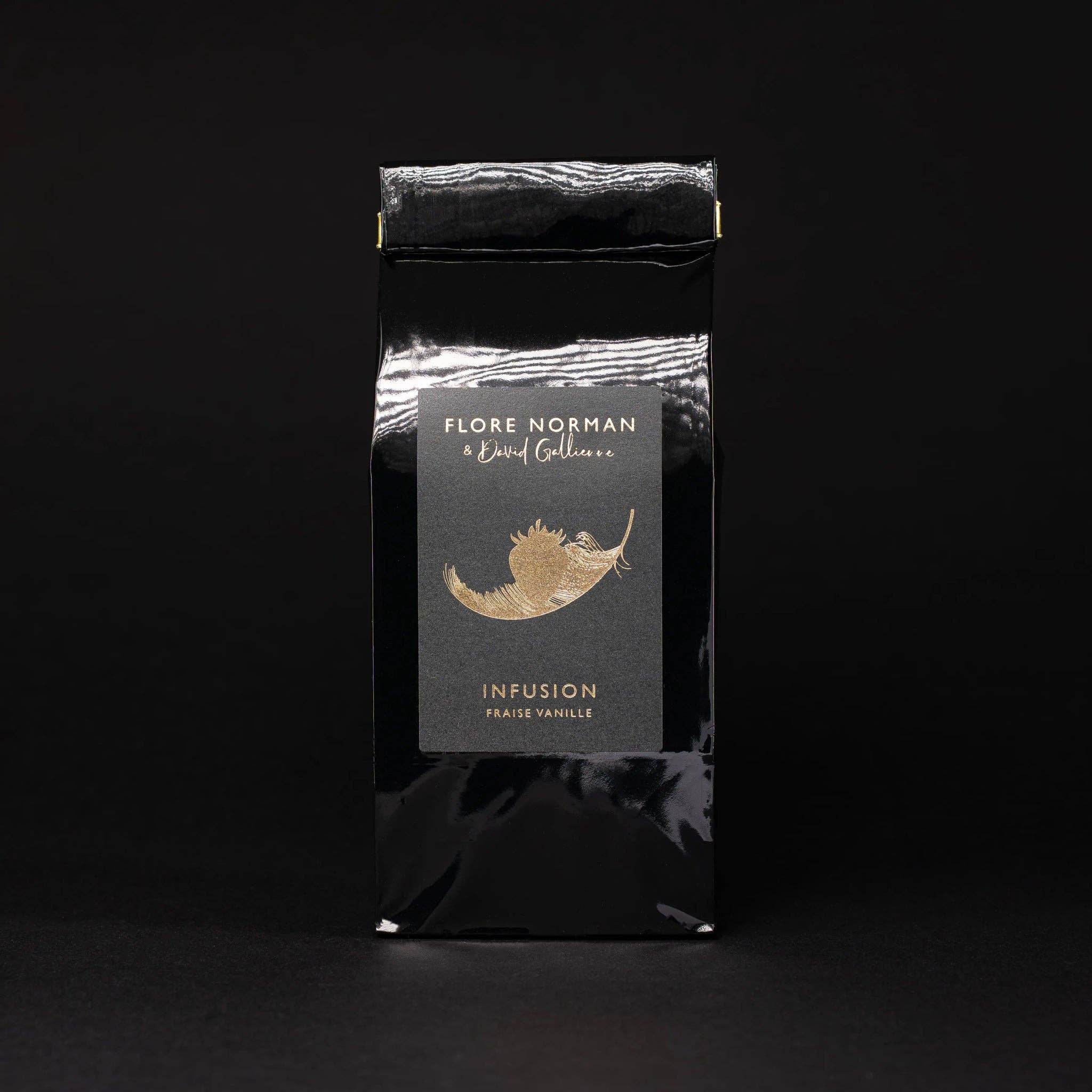 Flore Norman – Jordgubbe | Koffeinfri infusion med äpple, hibiskus & jordgubbe (100 g)
