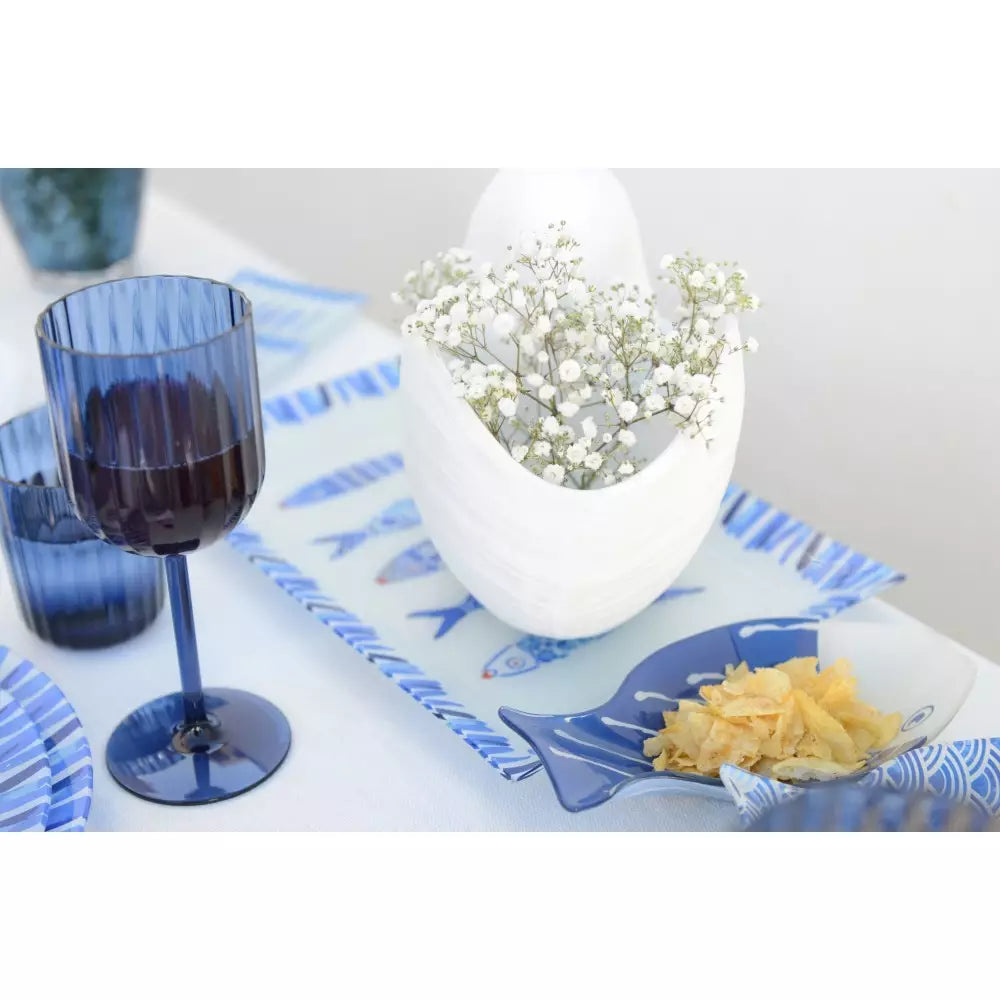 Snäckskulptur, vit (29x16,5x20,5 cm)