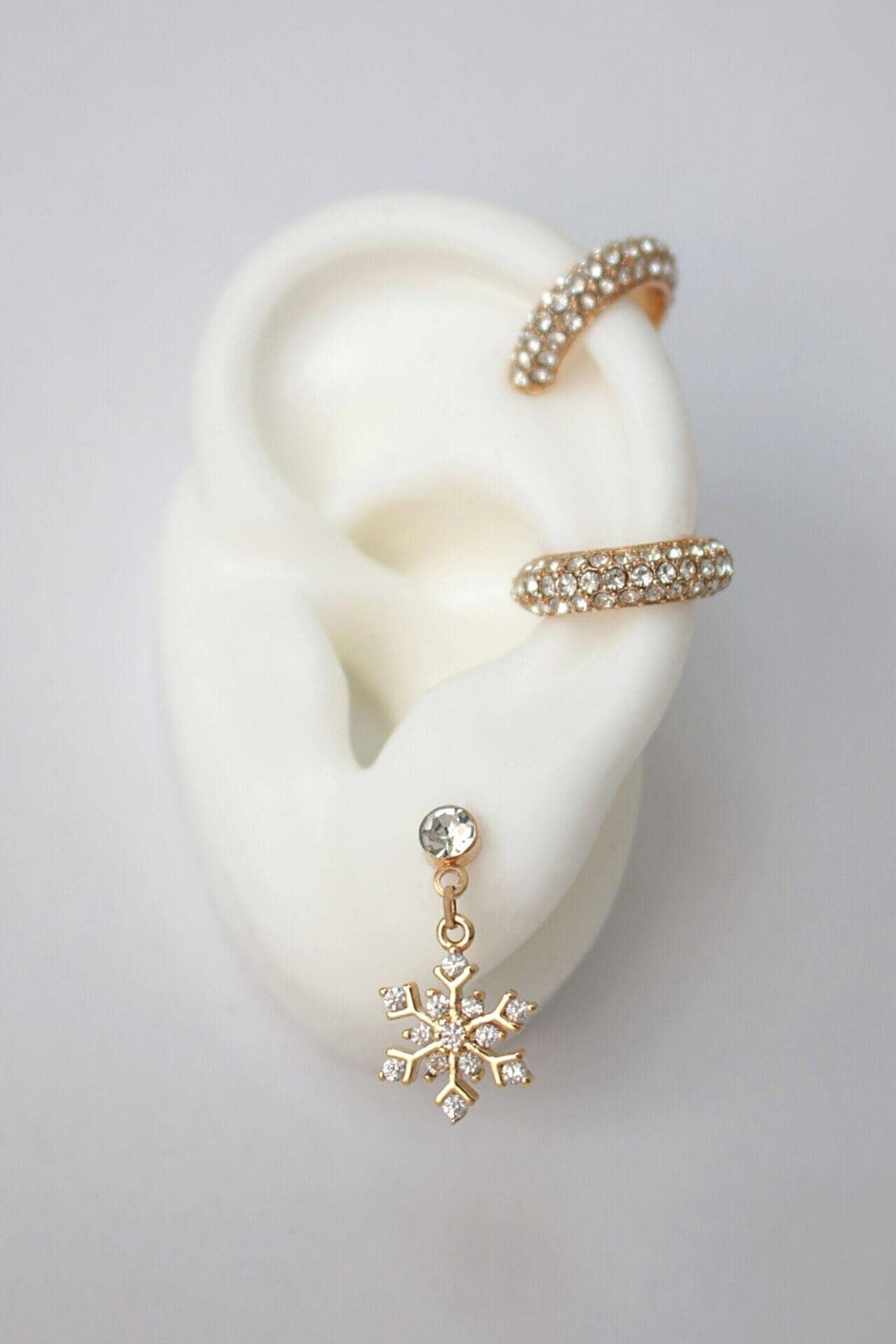 Let it snow | 24k vergoldete Ohrringe