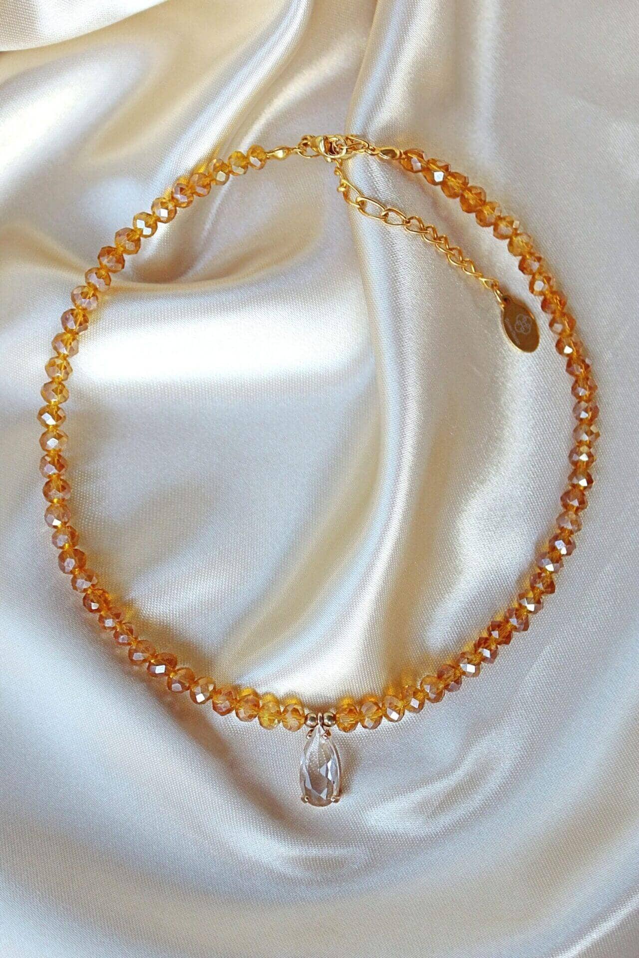 Champagne Party Choker | 18 Karat vergoldet