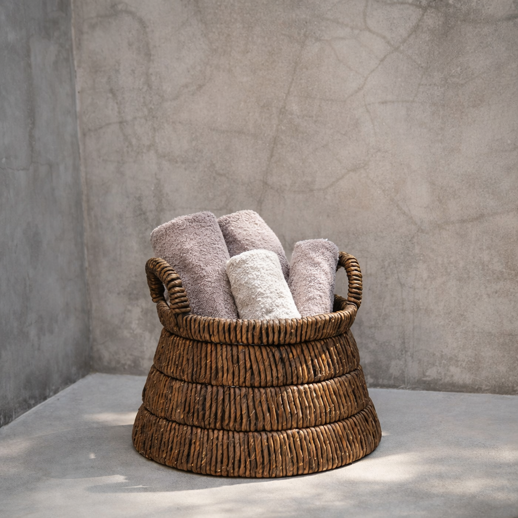 Chisomo | Panier de rangement tressé à la main en feuille de bananier