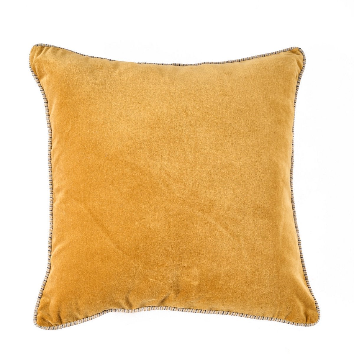 Velvet Crush Samtkissenbezug – Senf 50×50