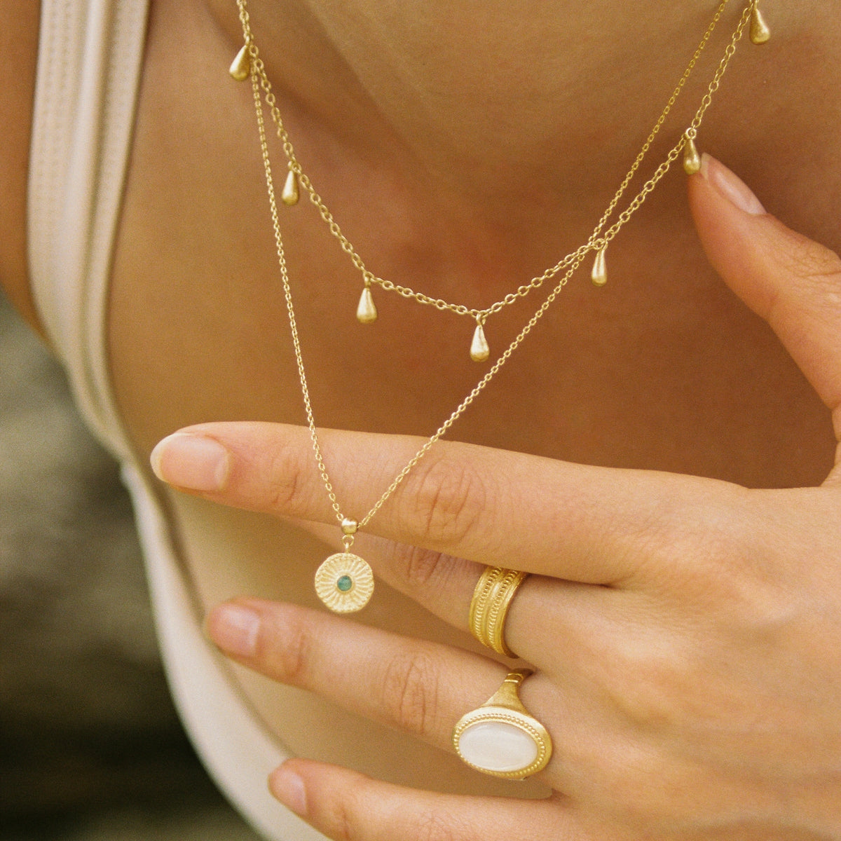 Monia Green Charm | Bijoux Agapé Studio