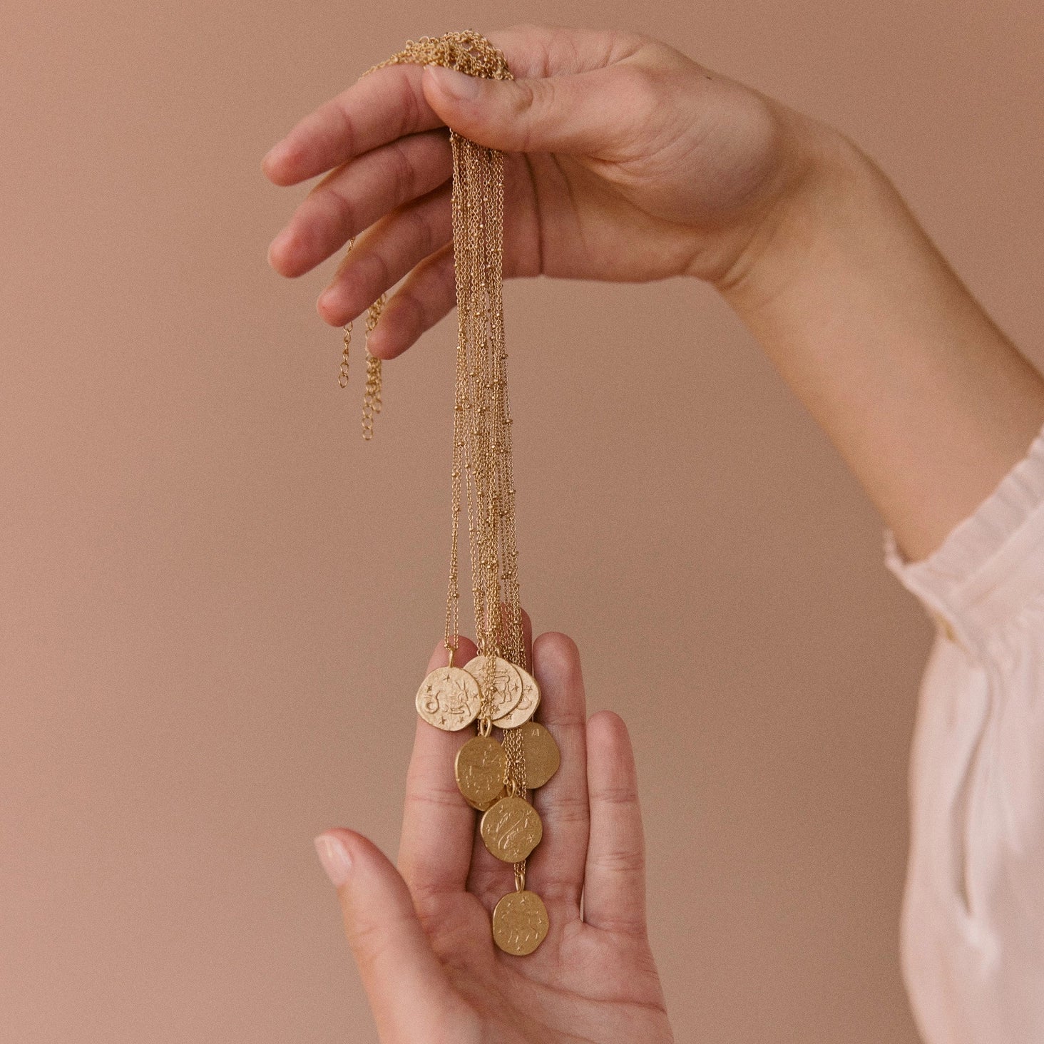 Zodiac Necklace | 24k Gold | Agape Studio Jewelry