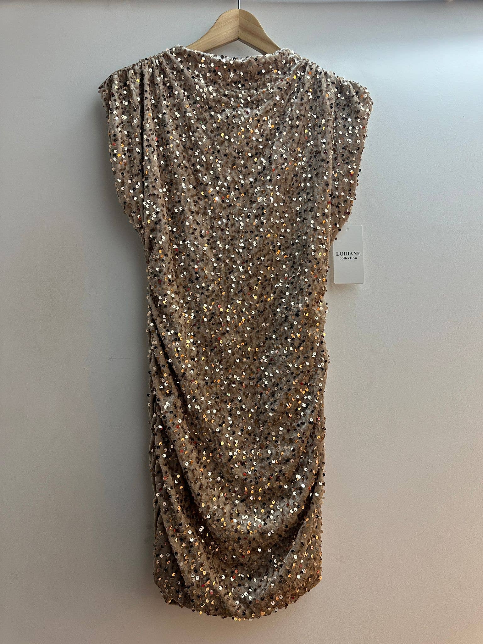 Paillettenkleid aus Samt