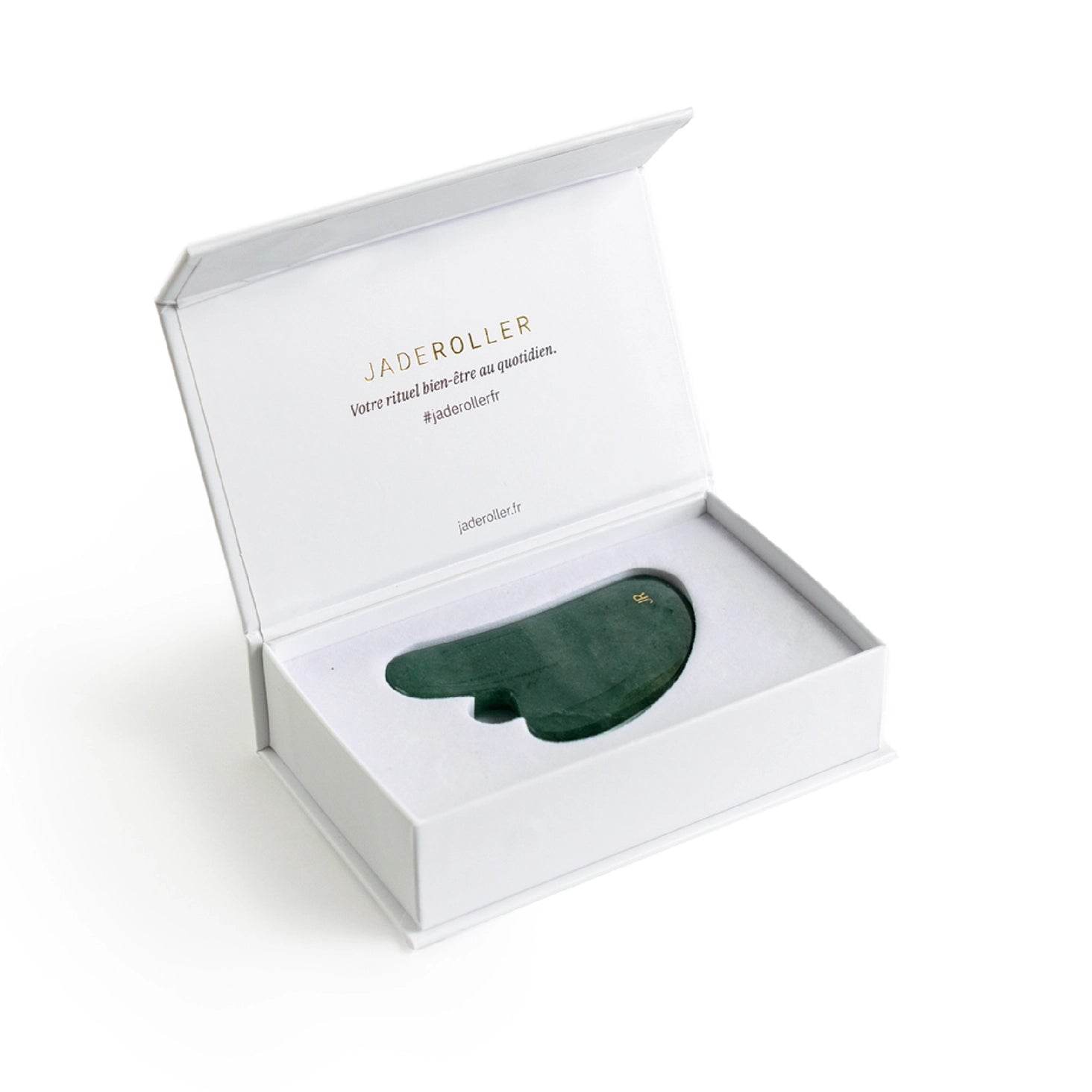 Gua Sha Jade – Gesichtsmassage Stein, Jade Roller