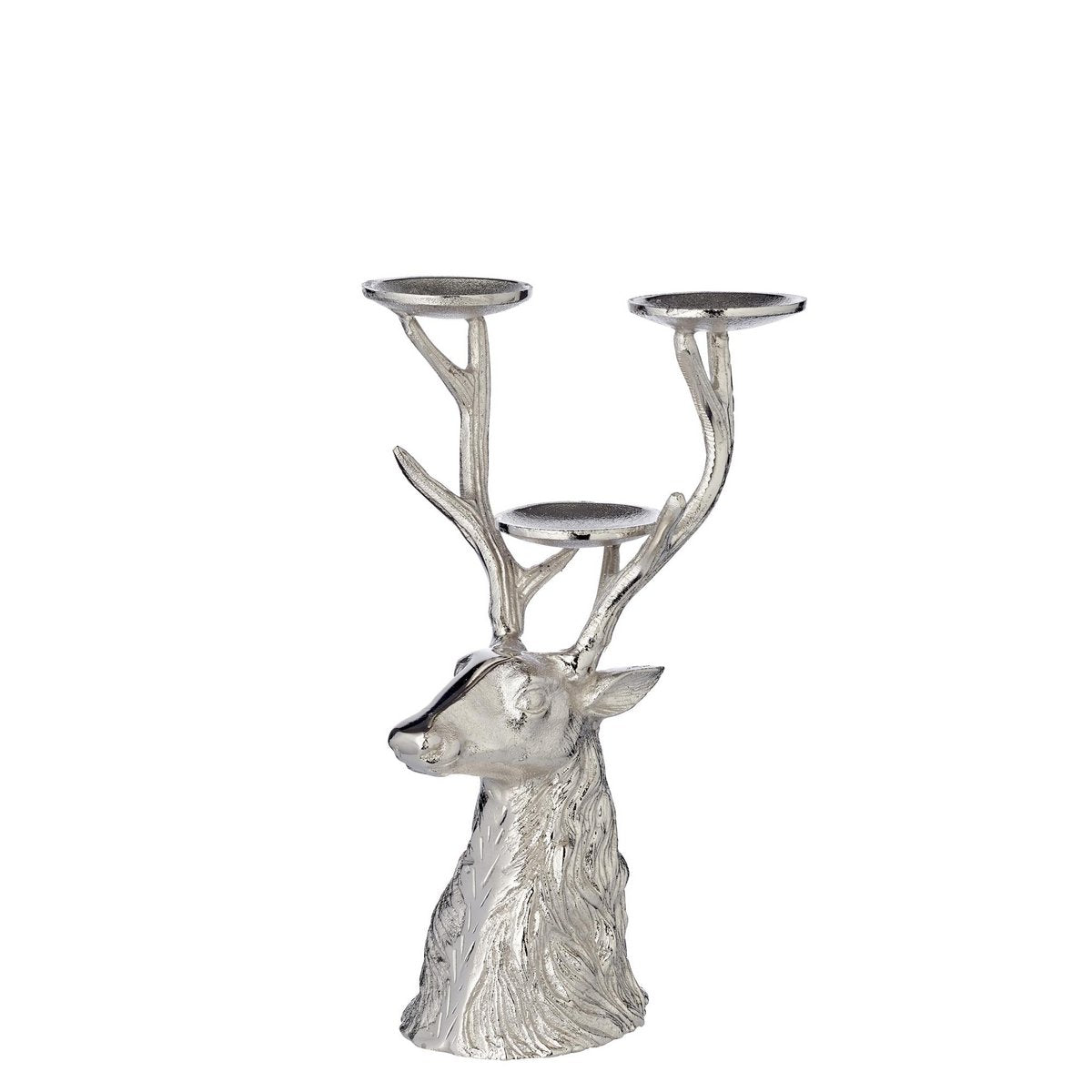 EDZARD | Kerzenständer „Deer“ (H 32 cm, für 3 Stumpenkerzen)