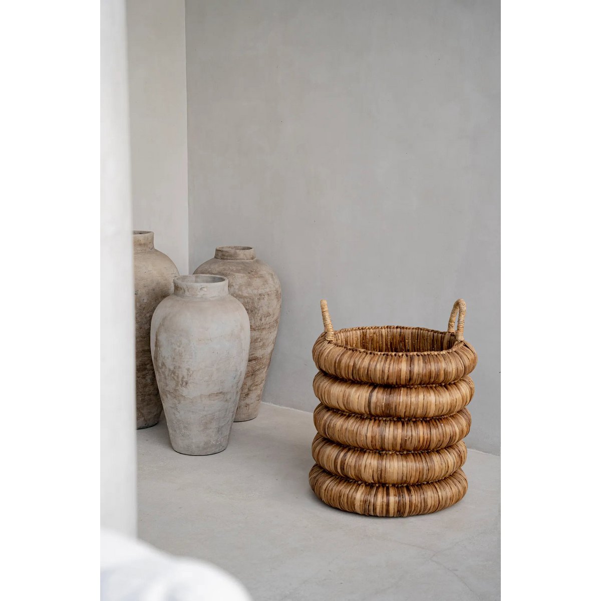 Chunky Basket – Großer Korb aus Wasserhyazinthe