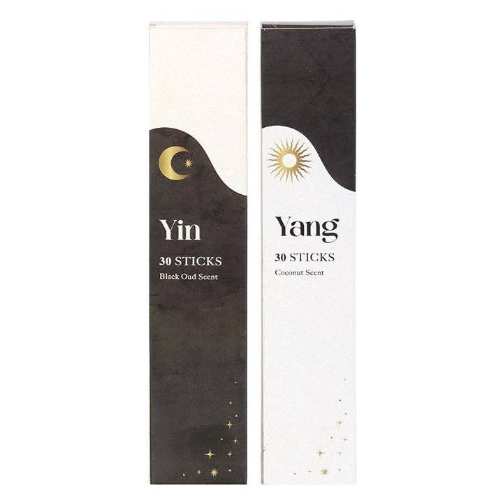 Yin Yang Rökelsepinnar – Set med 2 dofter | Black Oud & Coconut