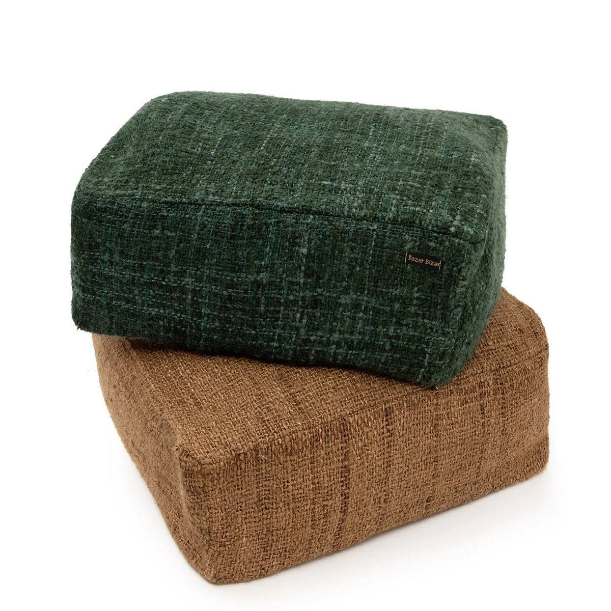 Oh My Gee Pouffe – handgemachter Sitzsack aus Baumwolle in Grün