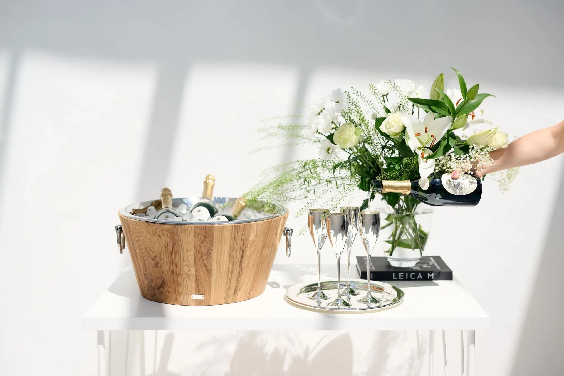 Dodo | Flûtes à champagne plaquées argent