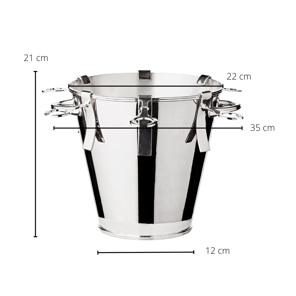 Champagnekylare ”Calo” med 6 glashållare – EDZARD