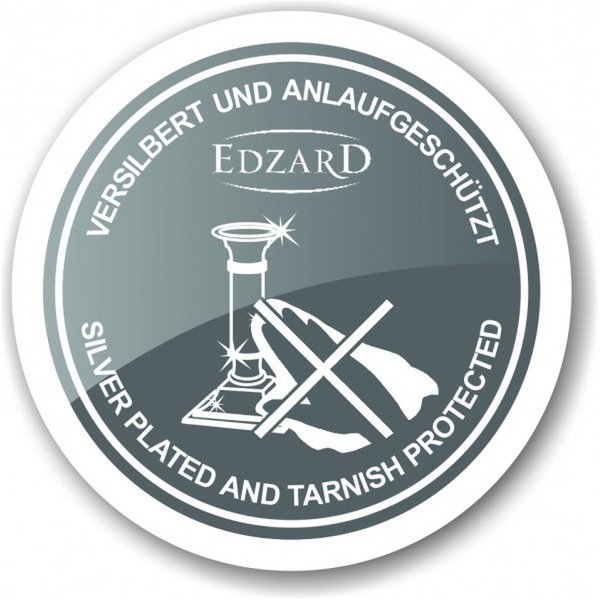 Bamboo | Ljusstake i silver med glas – 35,5 cm