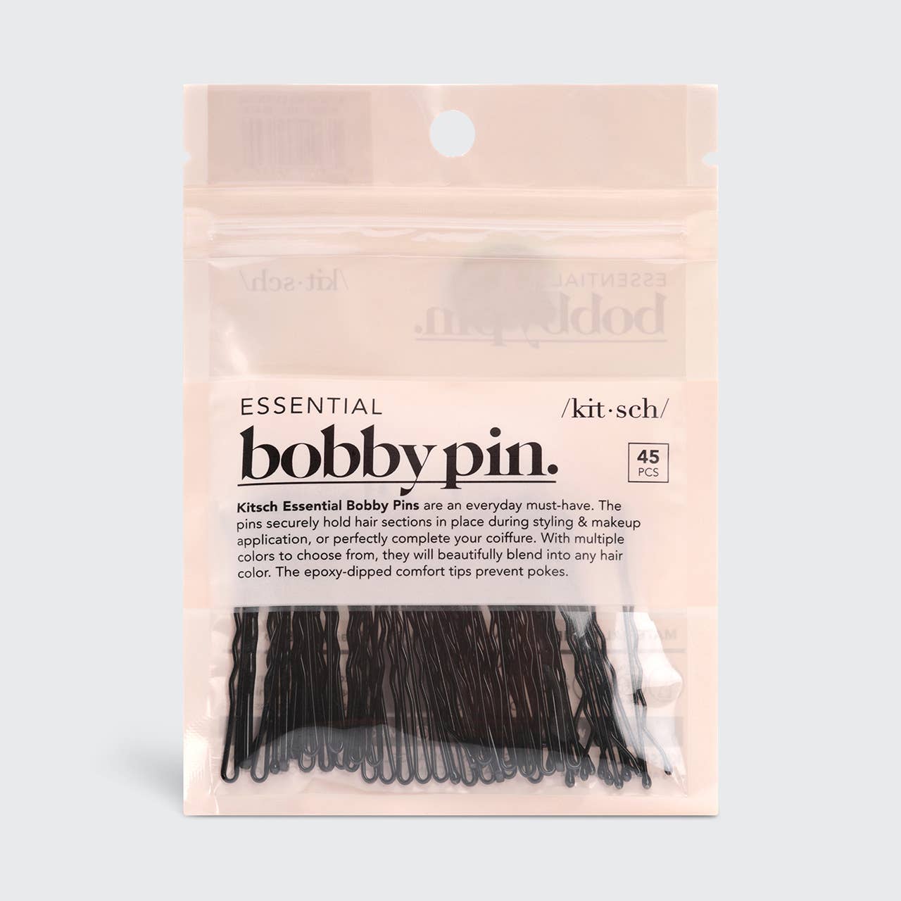 KITSCH | Bobby Pins – 45-pack (svart)