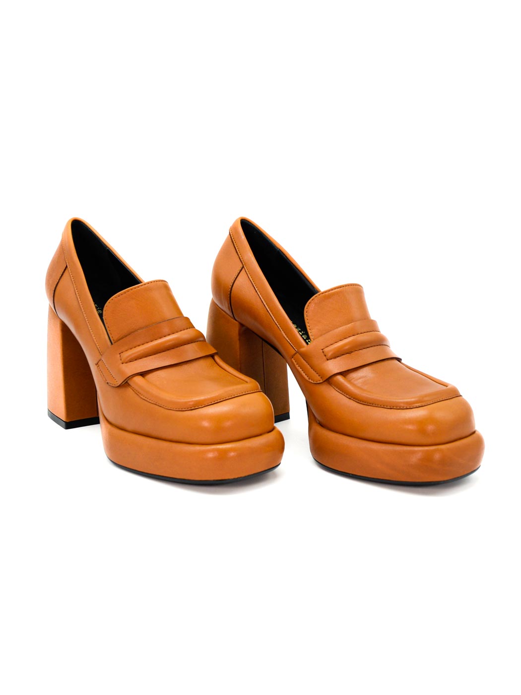 Chunky Loafers Style Platform Heels, Poesie Veneziane