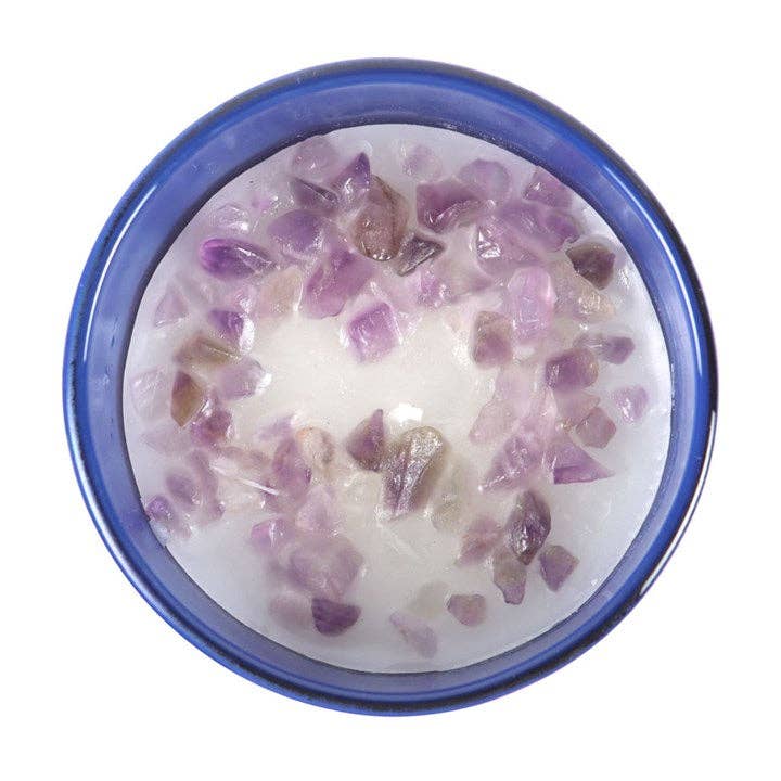The Moon - Rêves Célestes Bougie parfumée avec violette et cristaux d&