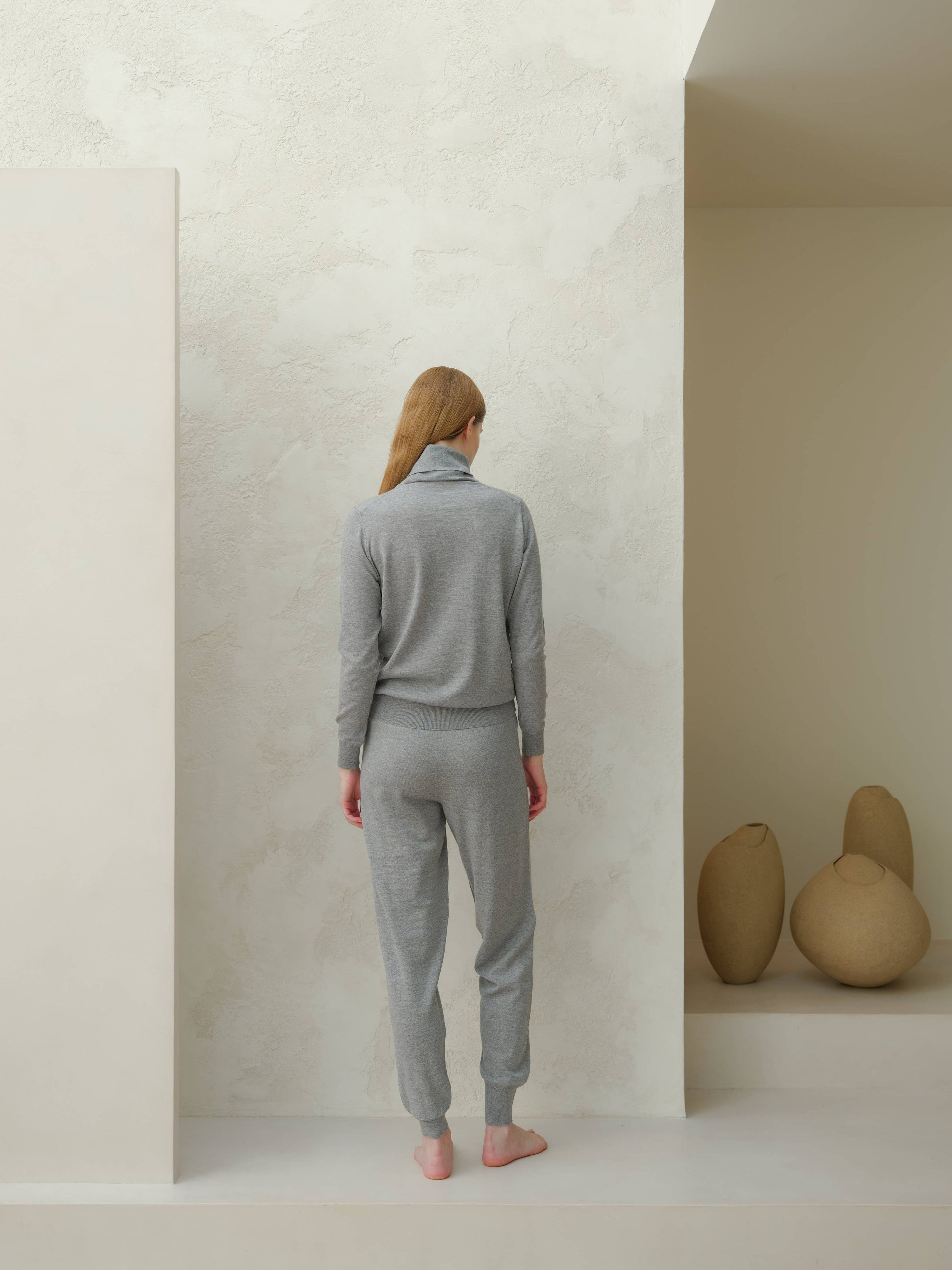 Pantalon de yoga en 100 % laine mérinos extra fine