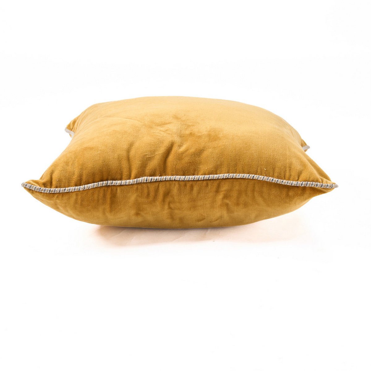 Velvet Crush Samtkissenbezug – Senf 50×50