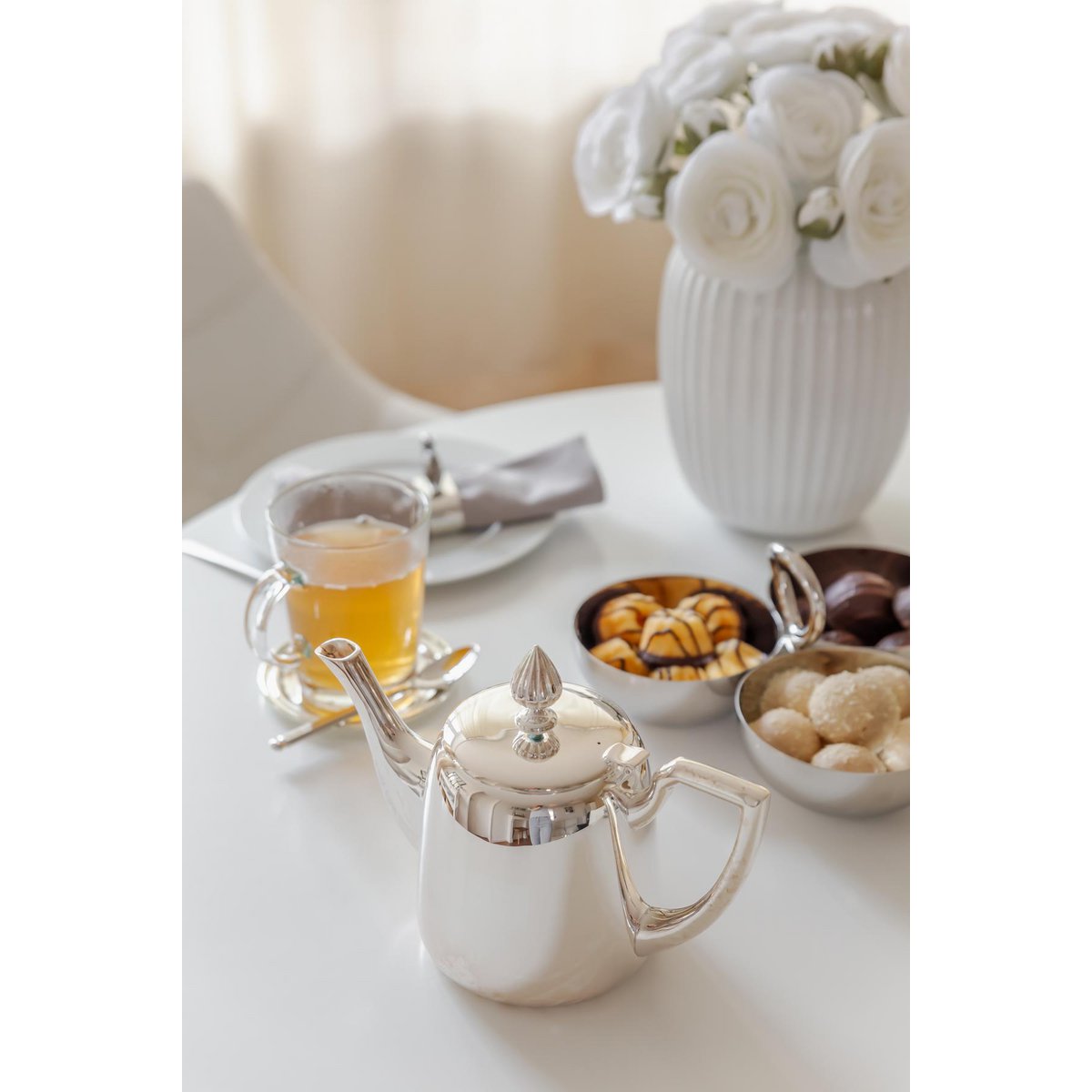 EDZARD | Cimba Teapot – Silverpläterad tekanna 0,85L