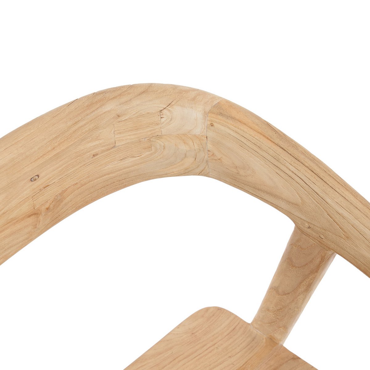 La chaise de salle à manger Teluk – chaise de salle à manger artisanale en bois de teck recyclé