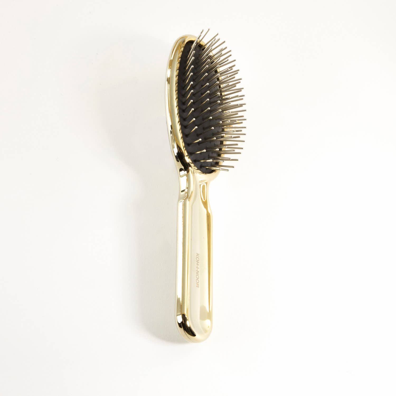 Brosse à cheveux pneumatique de luxe à effet or et argent