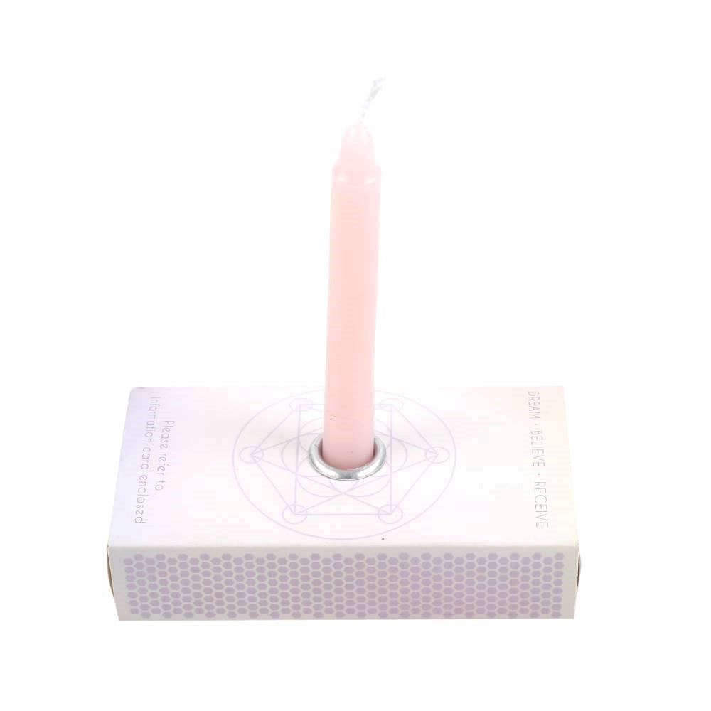 Manifestations-Teelichter – Set mit 3 | Rosa | Für Absicht und positive Energie