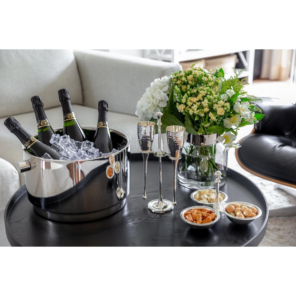 Champagnergläser „Didi“ – 2er-Set mit Ständer – EDZARD