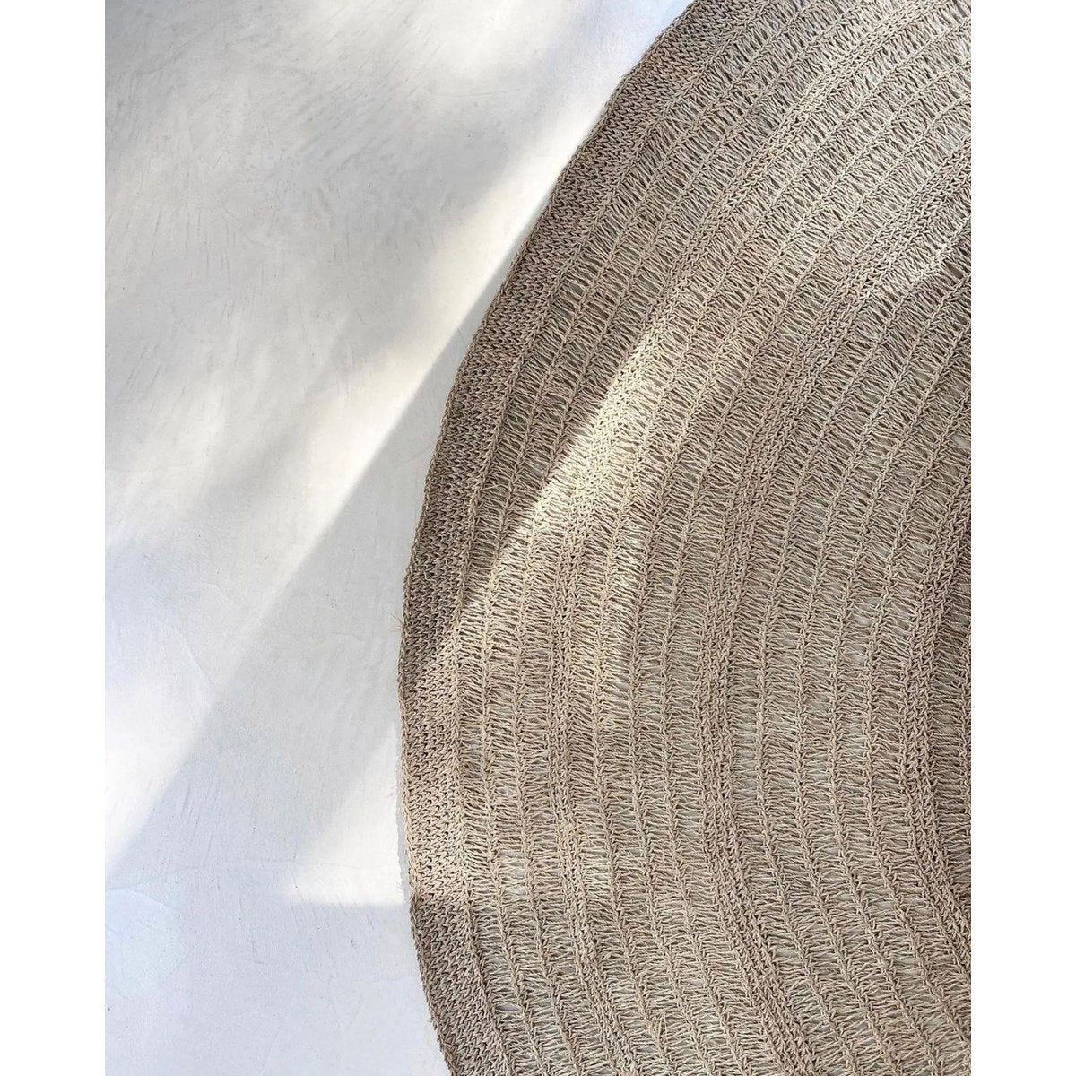 The Seagrass Carpet – rund naturmatta i sjögräs, 200 cm