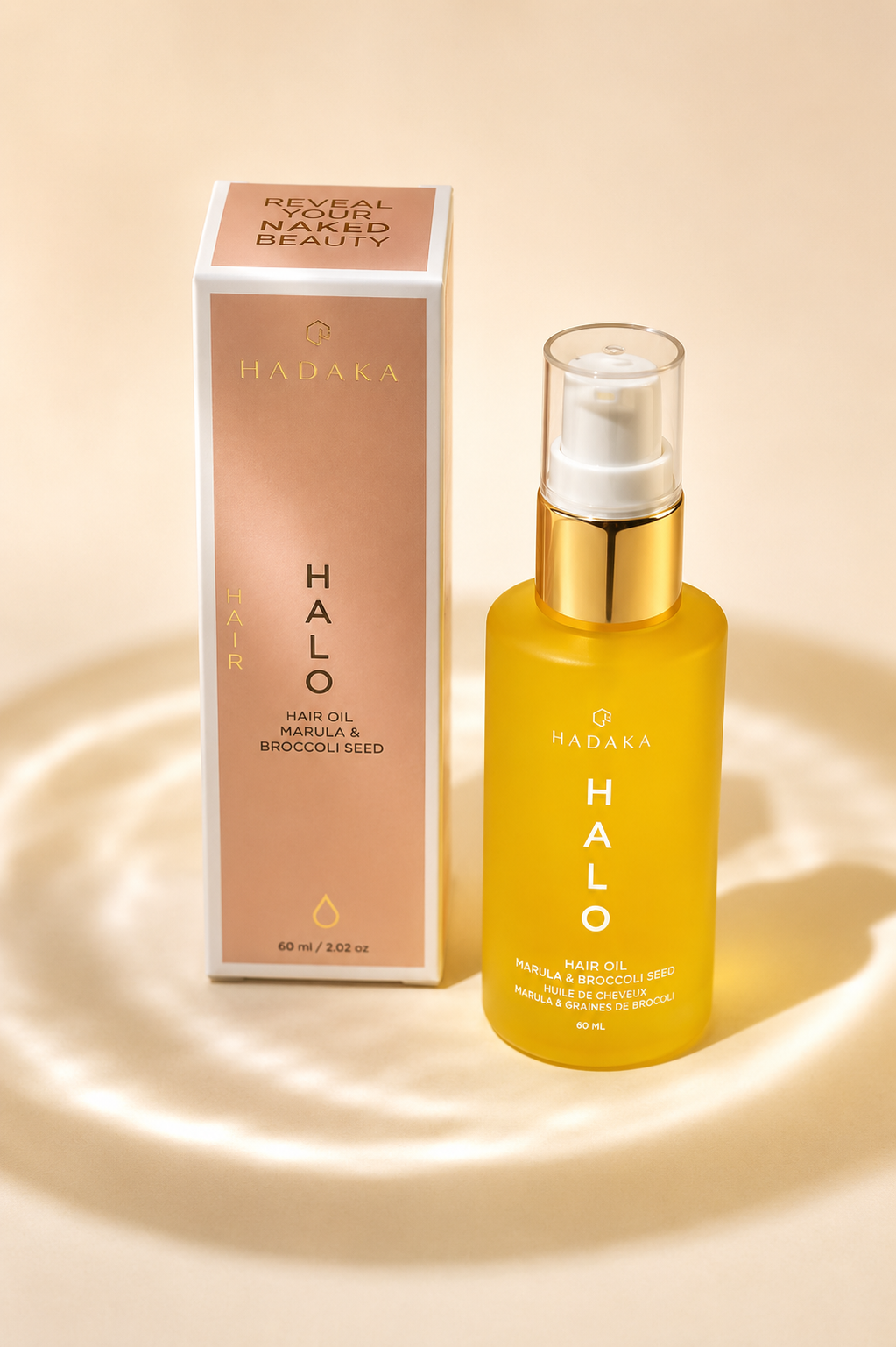 Huile capillaire HALO™ – Huile de Marula et de graine de Brocoli