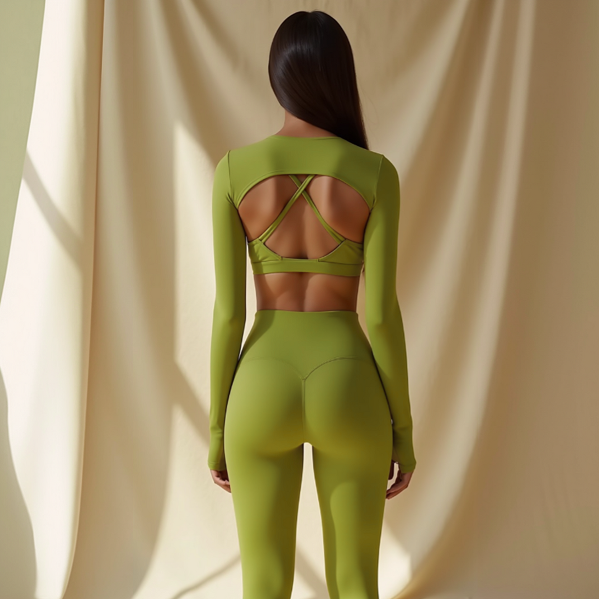 BAD HABITS® 2-in-1 Longsleeve Top – Green